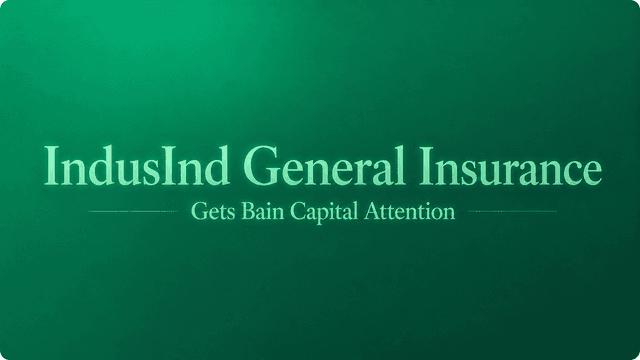 Bain Capital Bets ₹5,000 Crore on IndusInd General Insurance