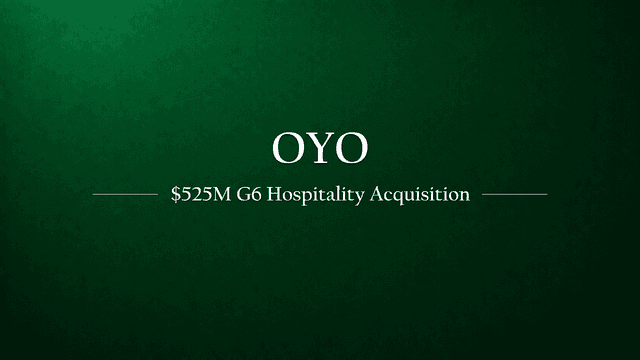 Oyo Expands Global Reach with $525 Million Acquisition of G6 Hospitality