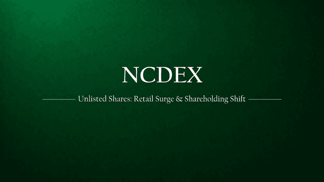 NCDEX Unlisted Shares: Shareholding Pattern Analysis, Retail Investor Growth, and Strategic Investments