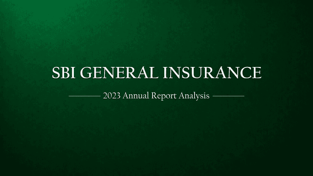 SBI General Insurance: A Comprehensive Analysis of the 2023 Annual Report