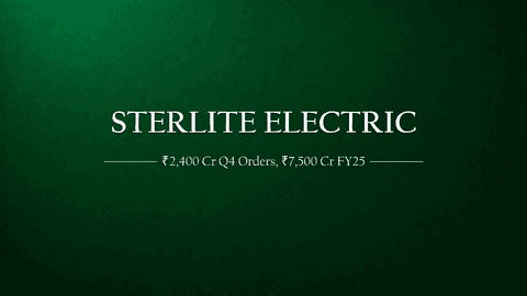 Sterlite Electric Secures Record ₹2,400 Cr in Q4; Annual Order Book Touches ₹7,500 Cr