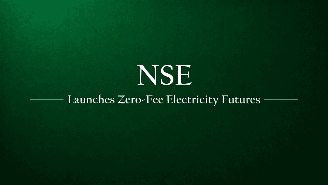 NSE Sparks a Revolution: Electricity Futures Launched with Zero Fees!