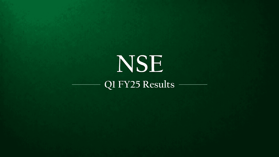 NSE Q1FY25 Financial Results