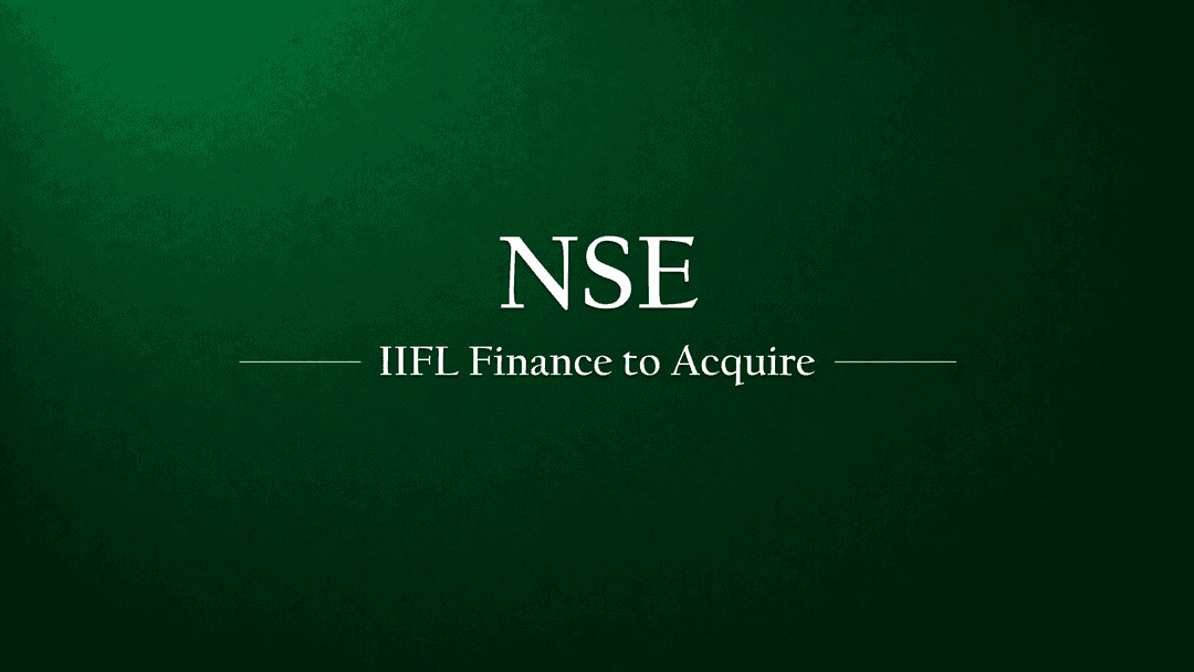 IIFL Finance to Acquire  NSE Shares from FIH Mauritius Investments