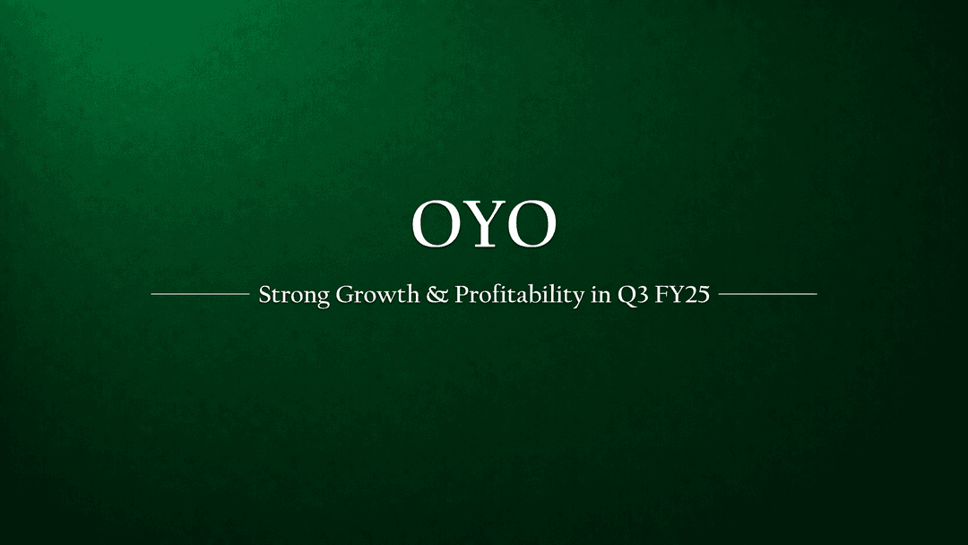 OYO Records Strong Growth and Profitability in Q3 FY25