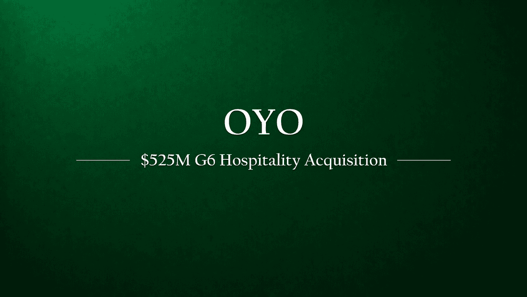 Oyo Expands Global Reach with $525 Million Acquisition of G6 Hospitality