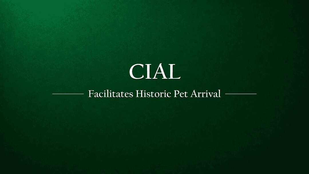 Cochin Airport Facilitates Historic Pet Arrival with AQCS Certification