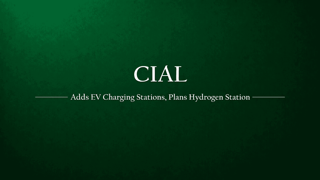 CIAL Introduces EV Charging Stations and Plans Hydrogen Fuel Station