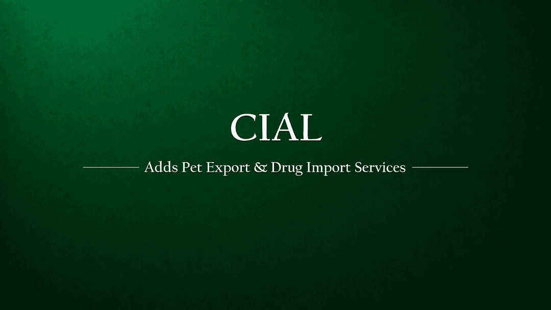 Cochin International Airport Expands Services to Include Pet Exportation and Drug Imports