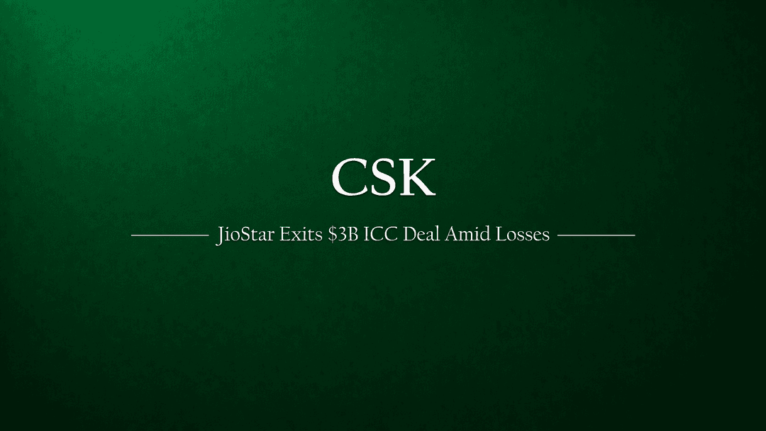 BREAKING NEWS: JioStar Abandons $3 Billion ICC Deal Amid Massive Losses - IPL's Future Valuation in Jeopardy