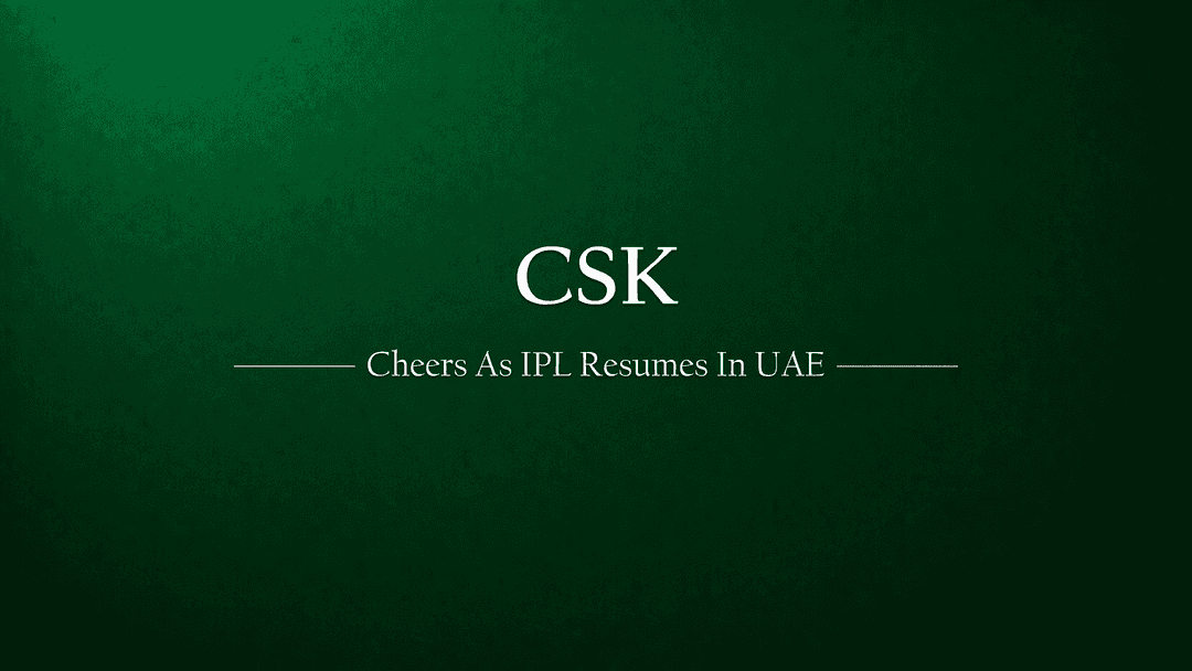 CSK has a reason to cheer! IPL to resume from Sept in UAE