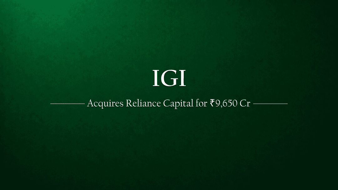 IIHL Acquires Reliance Capital for ₹9,650 Cr: A Strategic Move to Unlock Insurance Sector Potential