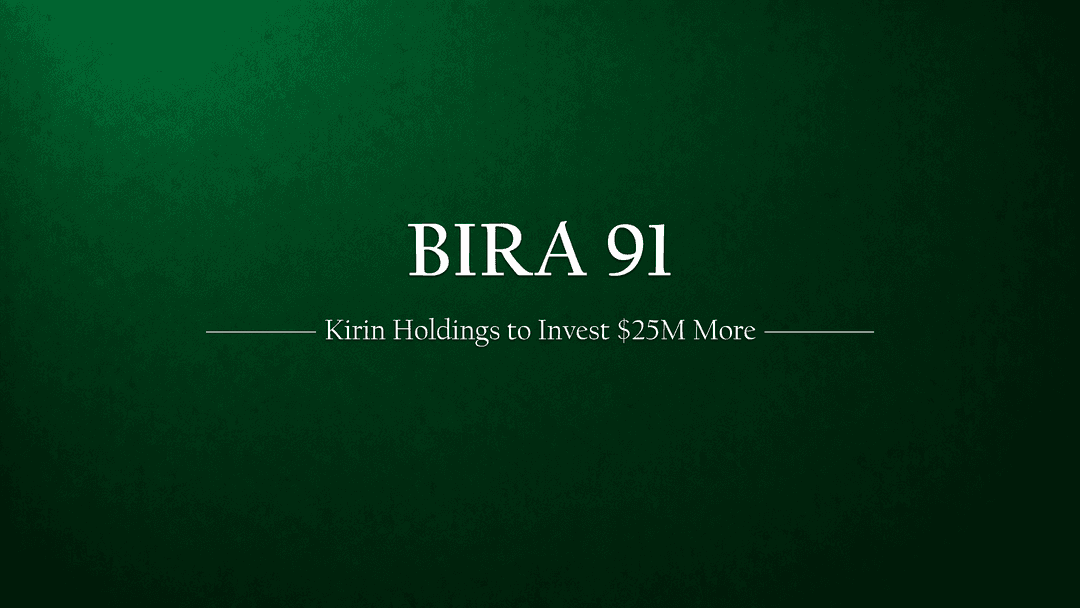 Japanese Kirin Holdings to invest $25m more in Bira 91