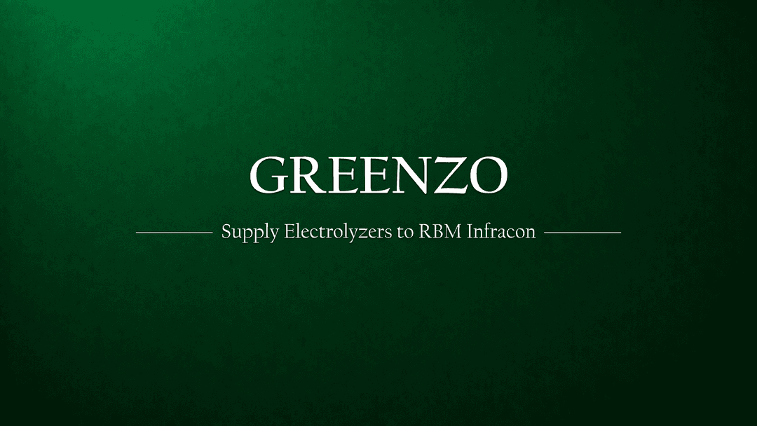 Greenzo to Supply Electrolyzers to RBM Infracon: Boosting India's Green Hydrogen Economy