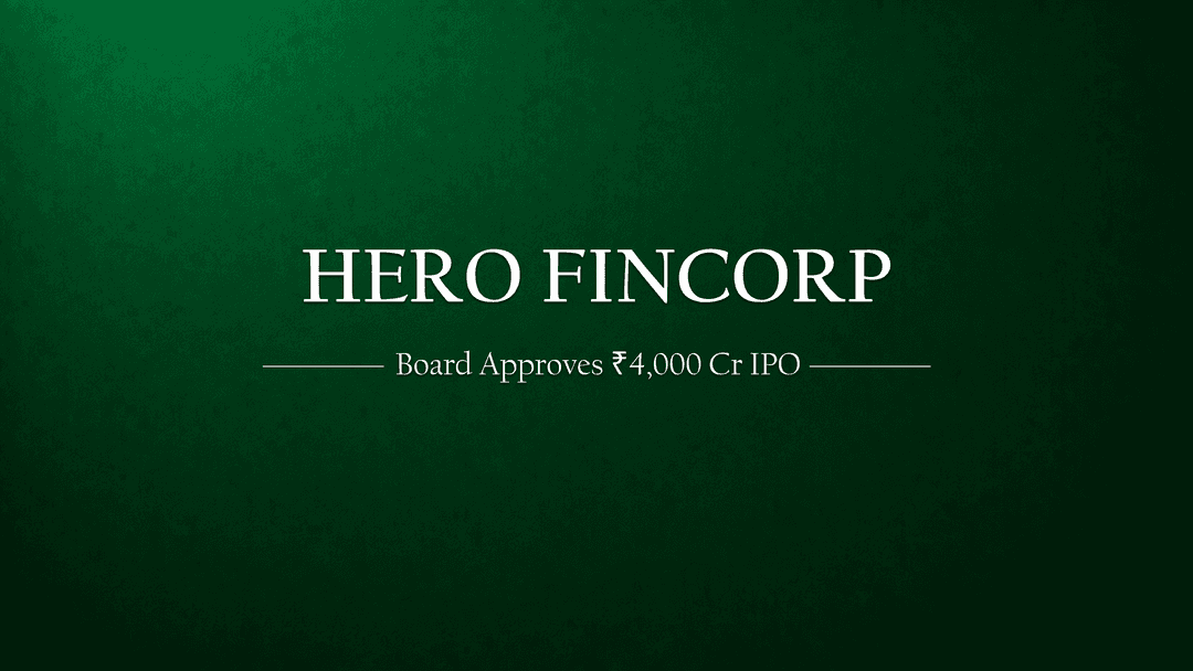 Hero FinCorp Gets Board Approval for IPO Including Fresh Issue and Offer for Sale