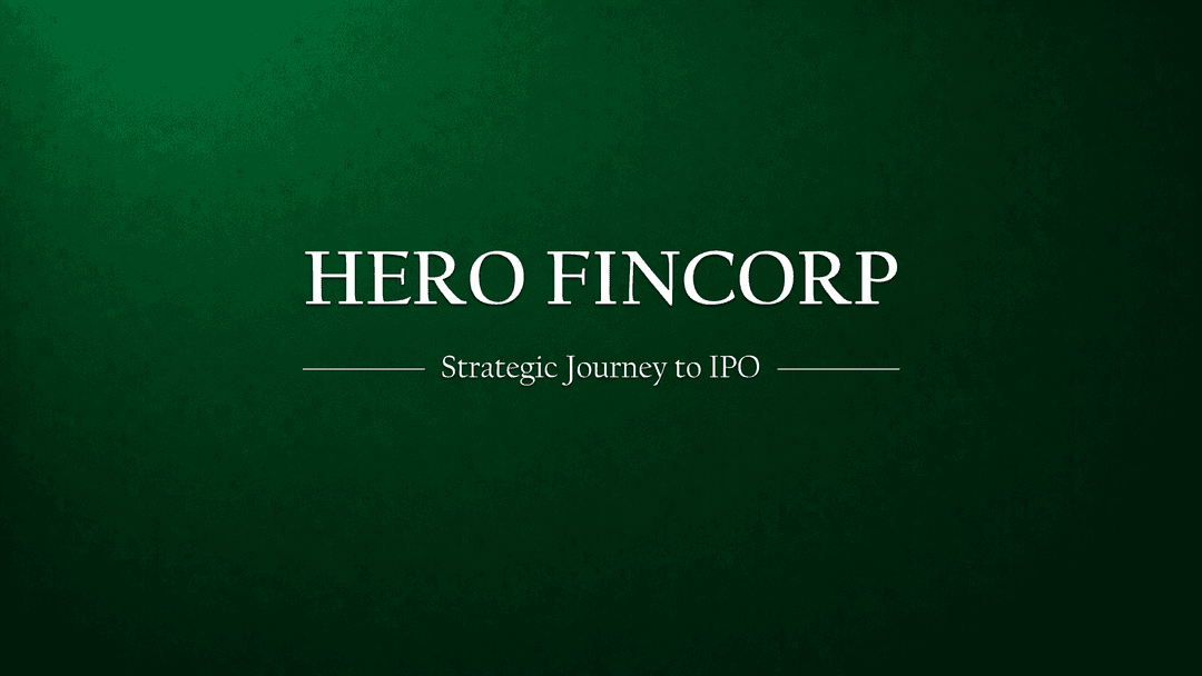 Hero FinCorp's Strategic Journey to IPO