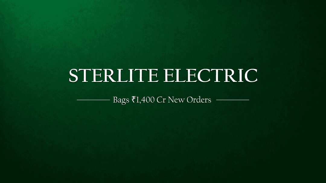 Sterlite Power's Robust Performance Continues withR 1,400res of New Orders