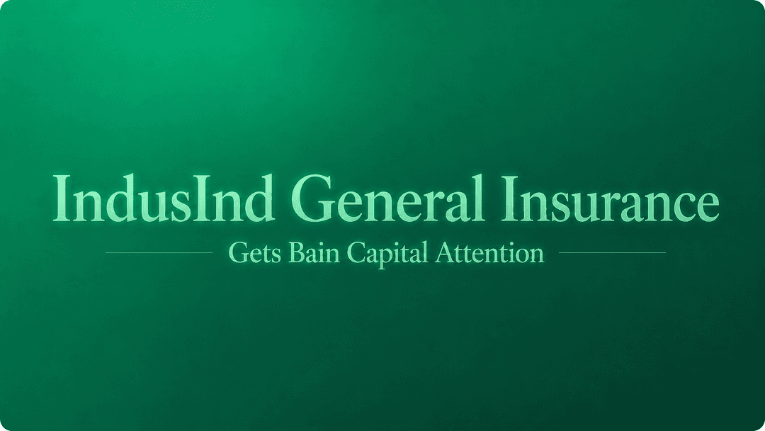 Bain Capital Bets ₹5,000 Crore on IndusInd General Insurance