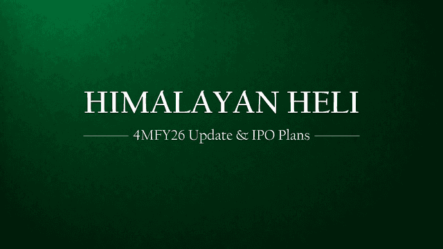 Himalayan Heli 4MFY26 Performance Update & IPO Plans | HHSL Unlisted Shares