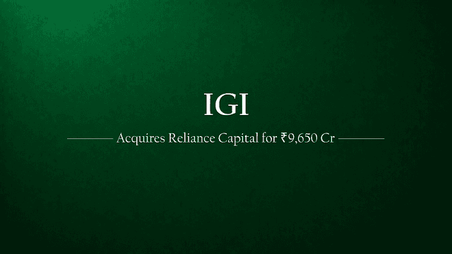 IIHL Acquires Reliance Capital for ₹9,650 Cr: A Strategic Move to Unlock Insurance Sector Potential