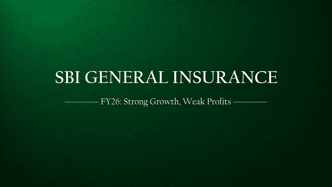 SBI General Insurance FY26: Strong Growth, Profits Still Lagging