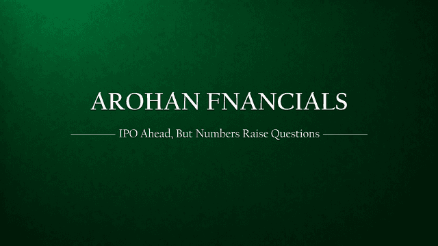 Arohan Financial Services is gearing up for an IPO — but the numbers tell a nuanced story
