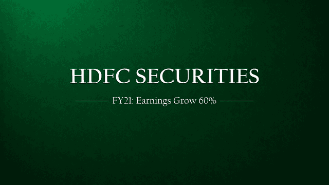 HDFC Securities shows 60% growth in earnings in FY20-21