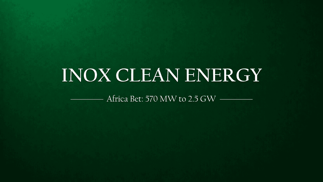 Inox Clean’s Big African Bet: 570 MW Today, 2.5 GW Tomorrow