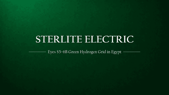 Sterlite Power Plans $5-6 Billion Green Hydrogen Grid Project in Egypt