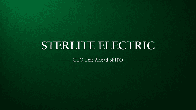 Sterlite Power's CEO Exit Marks Strategic Shift Ahead of IPO