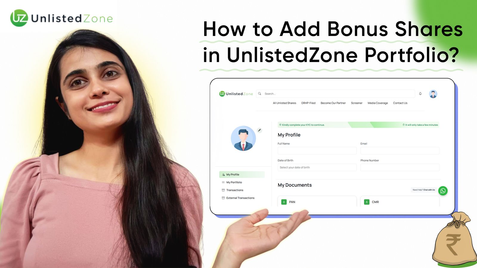 How to Add Bonus Shares to Your UnlistedZone Portfolio: A Step-by-Step Guide
